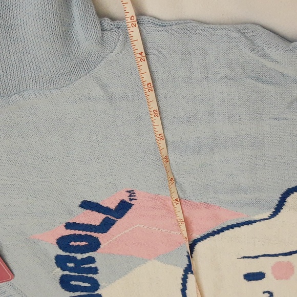 Cinnamoroll Jacquard Knit Argyle Sweater Sanrio Hello Kitty Sz 1X - Picture 7 of 13